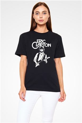 Eric Clapton Siyah Unisex Tişört T-Shirt - TişörtFabrikası
