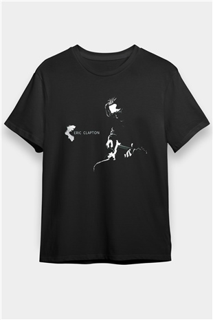 Eric Clapton Siyah Unisex Tişört T-Shirt - TişörtFabrikası
