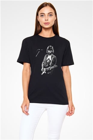 Eric Clapton Siyah Unisex Tişört T-Shirt - TişörtFabrikası