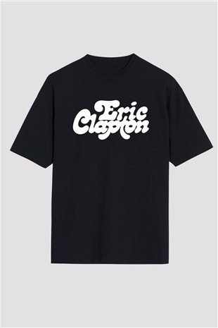 Eric Clapton Siyah Oversize Tişört Oversize T-shirt - TişörtFabrikası
