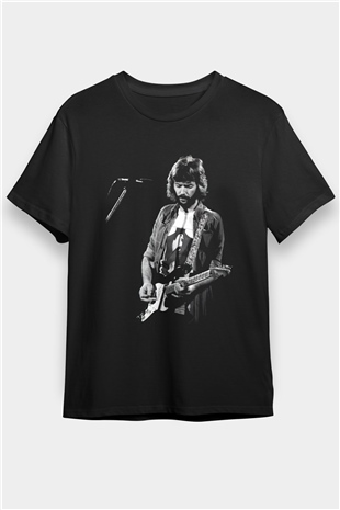 Eric Clapton Siyah Unisex Tişört T-Shirt - TişörtFabrikası