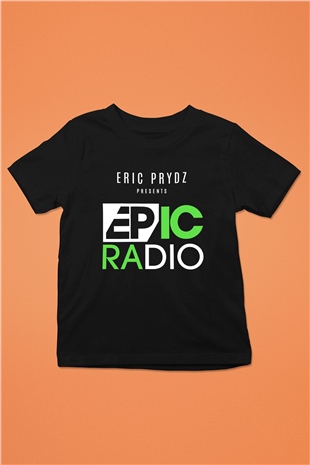 Eric Prydz Baskılı Siyah Unisex Çocuk Tişört