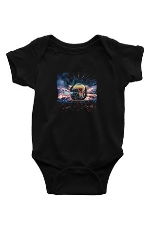 Eric Prydz Baskılı Unisex Siyah Bebek Body - Zıbın