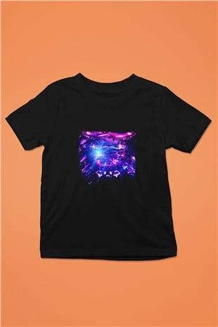 Eric Prydz Baskılı Unisex Siyah Çocuk Tişört
