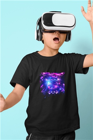 Eric Prydz Baskılı Unisex Siyah Çocuk Tişört