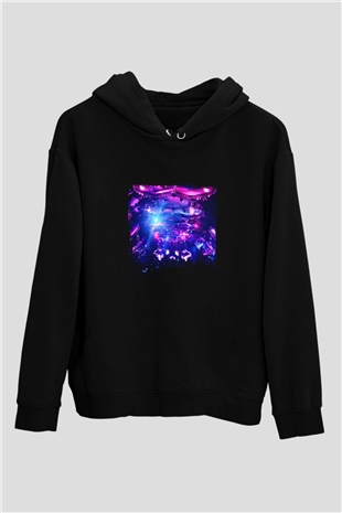 Eric Prydz Baskılı Unisex Siyah Hoodie