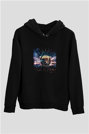 Eric Prydz Baskılı Unisex Siyah Hoodie