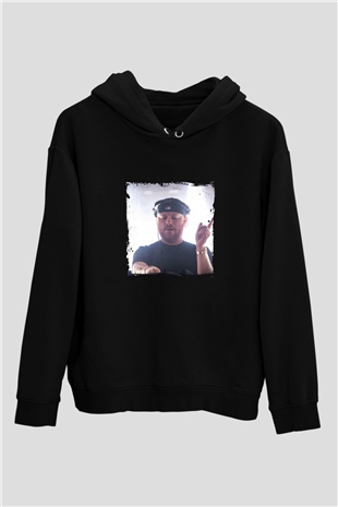 Eric Prydz Baskılı Unisex Siyah Hoodie