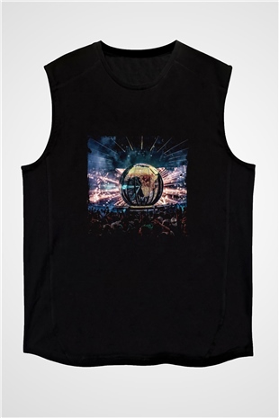 Eric Prydz Baskılı Unisex Siyah Kolsuz Tişört