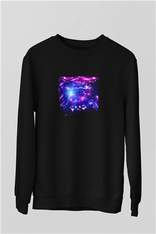 Eric Prydz Baskılı Unisex Siyah Sweatshirt