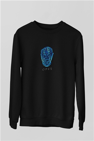 Eric Prydz Baskılı Unisex Siyah Sweatshirt