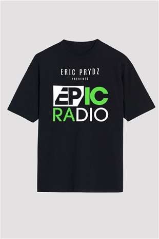Eric Prydz Siyah Unisex Oversize Tişört T-Shirt