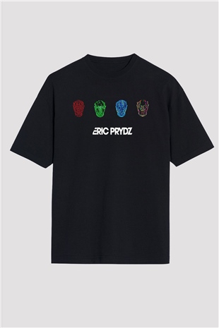 Eric Prydz Siyah Unisex Oversize Tişört T-Shirt