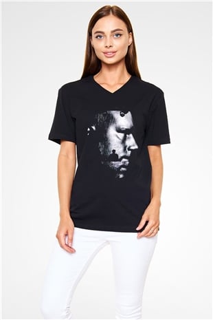 Eric Prydz Siyah Unisex V Yaka Tişört T-Shirt