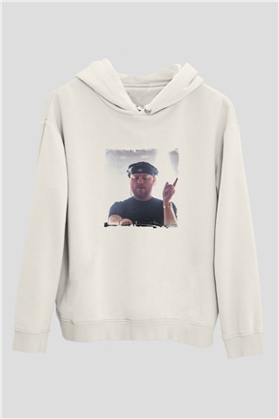 Eric PrydzBaskılı Beyaz Hoodie