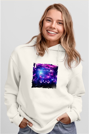 Eric PrydzBaskılı Beyaz Hoodie