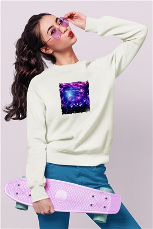 Eric PrydzBaskılı Beyaz Sweatshirt