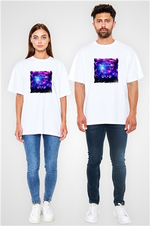 Eric PrydzBaskılı Beyaz Oversize Tişört
