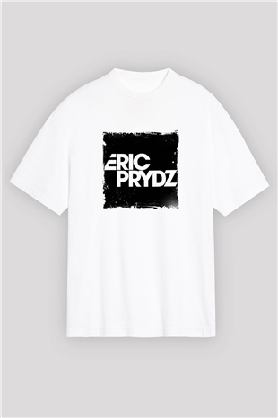 Eric PrydzBaskılı Beyaz Oversize Tişört