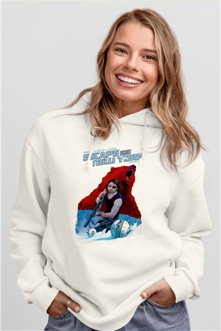 Escape from New York Beyaz Unisex Hoodie