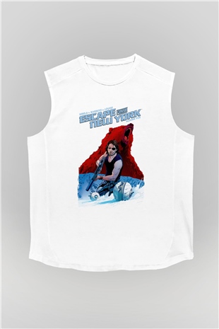 Escape from New York Beyaz Unisex  Kolsuz Tişört