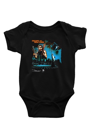 Escape from New York Siyah Bebek Body - Zıbın