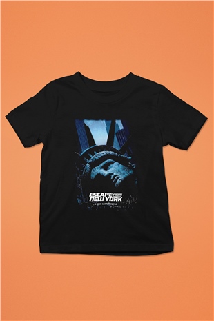 Escape from New York Siyah Unisex  Çocuk Tişört