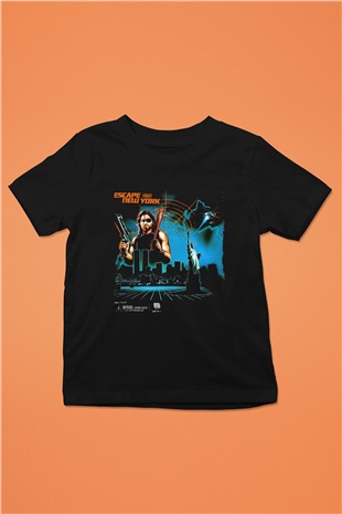 Escape from New York Siyah Unisex  Çocuk Tişört