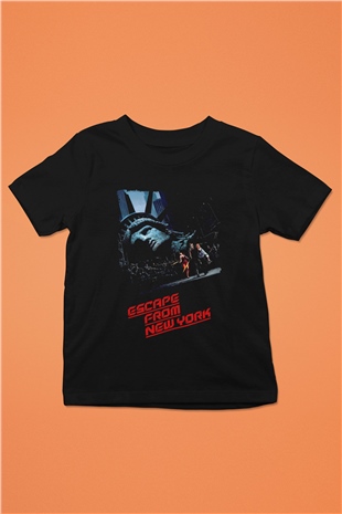 Escape from New York Siyah Unisex  Çocuk Tişört
