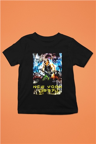 Escape from New York Siyah Unisex  Çocuk Tişört