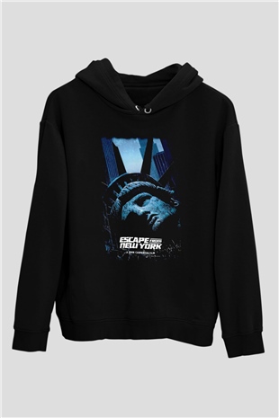 Escape from New York Siyah Unisex Hoodie