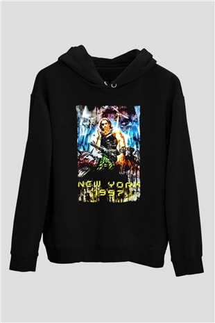 Escape from New York Siyah Unisex Hoodie