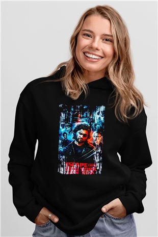 Escape from New York Siyah Unisex Hoodie