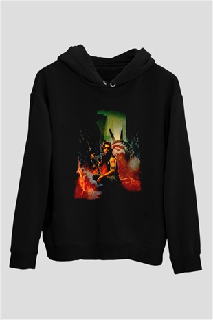 Escape from New York Siyah Unisex Hoodie