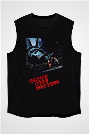 Escape from New York Siyah Unisex  Kolsuz Tişört