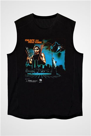 Escape from New York Siyah Unisex  Kolsuz Tişört