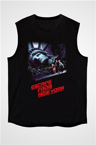 Escape from New York Siyah Unisex Kolsuz Tişört