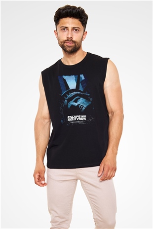 Escape from New York Siyah Unisex  Kolsuz Tişört