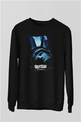Escape from New York Siyah Unisex  Sweatshirt