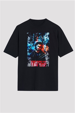 Escape from New York Siyah Oversize Tişört