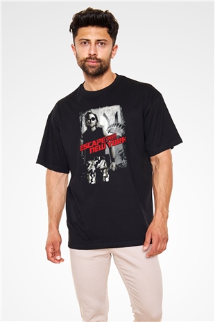 Escape from New York Siyah Oversize Tişört