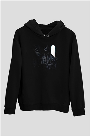 Escape From Tarkov Baskılı Unisex Siyah Kapüşonlu Sweatshirt