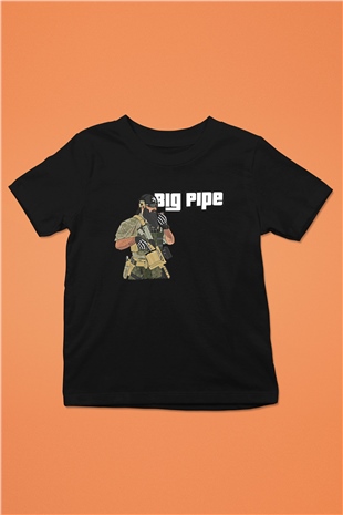 Escape From Tarkov Baskılı Unisex Siyah Çocuk Tişört - Tshirt