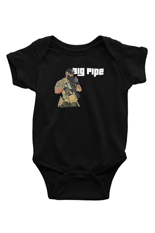 Escape From Tarkov Baskılı Unisex Siyah Bebek Body - Zıbın