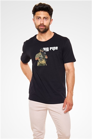 Escape From Tarkov Baskılı Unisex Siyah Tişört - Tshirt