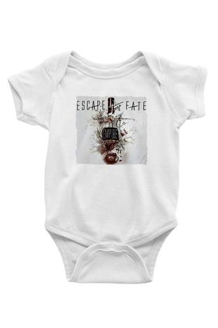 Escape the fate Baskılı Beyaz Unisex Bebek Body - Zıbın