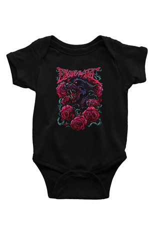 Escape the fate Baskılı Unisex Siyah Bebek Body - Zıbın