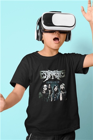 Escape The Fate Baskılı Unisex Siyah Çocuk Tişört