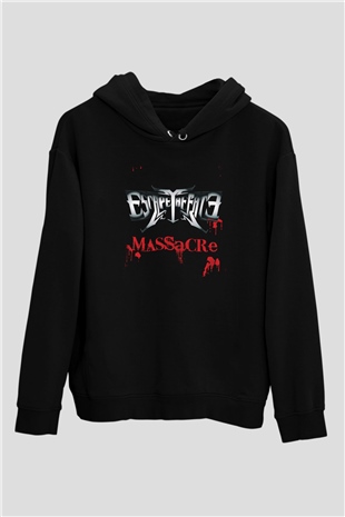 Escape The Fate Baskılı Unisex Siyah Hoodie