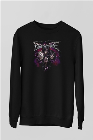 Escape the fate Baskılı Unisex Siyah Sweatshirt